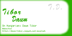 tibor daum business card